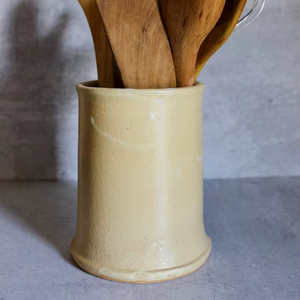 Portautensilios de Cerámica Terracota con Motivo Impreso, Acabado de Pared Gruesa, Resistente al Calor, Base Estable, Organizador de Almacenamiento para Encimera de Cocina - Product Image 4