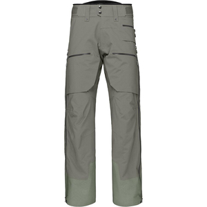 Pantalones de Esquí Impermeables para Hombre, 100% Poliéster, Tecnología Gore-Tex, Cierre de Botones, Gris con Detalles Verdes - Product Image 5