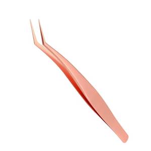 แหนบต่อขนตา Morje Surgical MS-ET-0007 สีโรสโกลด์ ทำจากสแตนเลสสตีลคุณภาพสูง ขนาด 10 มม. ปลายเรียบ จับถนัดมือ เหมาะสำหรับต่อขนตา - Product Image 1