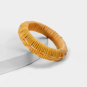 Pulsera de ratán natural de diseño moderno, brazalete para mujer, accesorio de joyería, pulseras tejidas a mano - Product Image 4