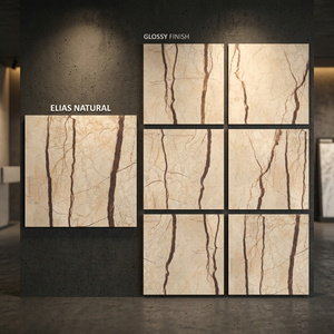 Carreaux de porcelaine émaillée polie Esprada marron 800x800mm, inspiration pierre naturelle, garantie 4 ans, épaisseur 10mm pour une qualité supérieure - Product Image 6