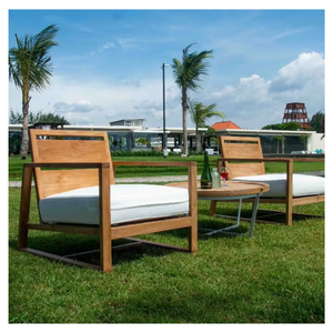 Silla Cattalina Bali de Soffa, Madera de Teca Indonesia Resistente y Duradera, Diseño Moderno Minimalista, Ecológica, para Sala de Estar u Hospital - Product Image 1