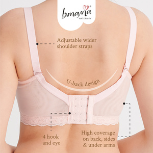 Big Cup Cotton Nursing <b>Bra</b> Wireless Maternity Breastfeeding Pumping <b>Bra</b> Full Support Pregnancy <b>Bra</b> for C Cup and Above BR100 - Product Image 2