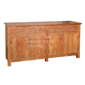 Teakwood Furniture Designer Storage & Closet Wooden Side Board 2 Drawers & 4 Doors Office Living Room Home Furniture