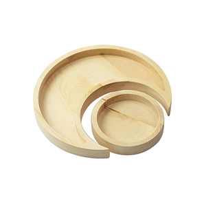 Bandeja de madera con forma de luna y estrella, bandeja de madera de acacia para joyas, bandeja de luna y estrella para decoración del hogar y fiestas. - Product Image 3