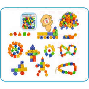 Juego de Cuentas de Plástico Little Fingers LFT 22A para Niños de 2 a 3 Años - Product Image 2