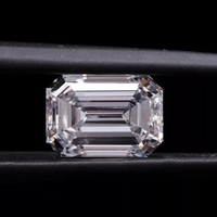 Émeraude de laboratoire taille émeraude 5.00-5.10, couleur D, clarté VVS2 VS1, certifiée IGI, modèle RI-346, pour la fabrication de bijoux, beauté rare