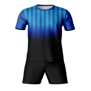 Maillots de football unisexes personnalisés sur demande, uniformes respirants 100 % polyester légers pour l'entraînement sportif - Product Image 5