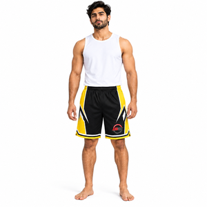 Custom Wholesale 2026 Summer <b>Long</b> Unisex Team Basketball High Street <b>Men</b> Quick Dry Colorful Cotton Mesh Breathable <b>Shorts</b> - Product Image 6
