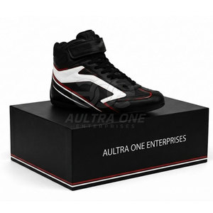 Zapatos Profesionales para Carreras de Karts, Altura hasta el Tobillo, Ligeros, Transpirables, Parte Superior de Cuero Genuino, Suela Flexible, Ajuste Cómodo, Gran Agarre - Product Image 6