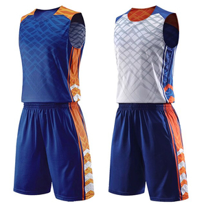 Nouveaux ensembles d'uniformes de basketball unisexes personnalisés, respirants, imprimés, sans manches, pour l'entraînement, 100% polyester, couleurs et logo personnalisés - Product Image 1