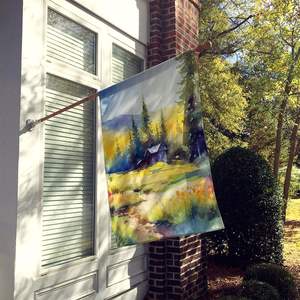 Montana Bitterroot aquarelle grand porche manchon pôle décoratif cour bannière multicolore tenture murale Polyester taille de la maison - Product Image 2