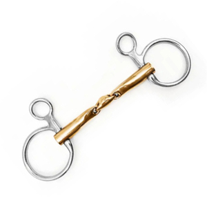 Baucher Horse bit สแตนเลสพร้อมดีไซน์แบบแขวนที่ไม่เหมือนใครบิตชุบทอง - Product Image 3