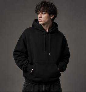 Sweat à capuche gothique pour homme, noir et rouge, imprimé crâne et flammes au dos, coupe classique, en polyester French Terry, idéal pour l'automne - Product Image 3