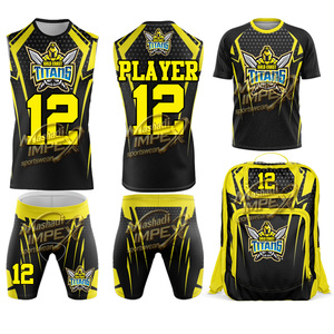 เสื้อฟุตบอลแบบกำหนดเอง ชุดกีฬาแบบสั่งทำพิเศษ 7v7 / 7on7 เสื้อฟุตบอลแบบกลับด้านได้ ชุดยูนิฟอร์มผ้าแห้งเร็ว พิมพ์ลายแบบ Sublimation - Product Image 1