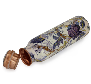 Enamel printed <b>Copper</b> <b>Water</b> <b>Bottle</b> Custom Printed 1L Pure <b>Copper</b> <b>Water</b> <b>Bottle</b> Seamless Leak-Proof <b>Bottle</b> - Product Image 1
