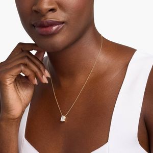 Emerald Cut Lab-Grown Diamond Solitaire Pendant In Yellow Gold - Product Image 6