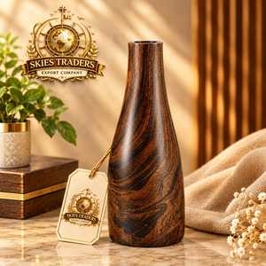 Ensemble de vases de luxe en bois chromé, faits à la main, durables, modernes, pour centre de table, pot de fleurs, pour hôtels et salons, vente en gros - Product Image 6