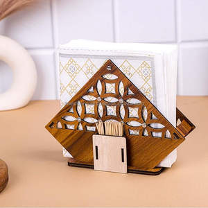 Boîte à mouchoirs en bois naturel pour le salon Boîte à mouchoirs en bois élégante pour le bureau et la maison Boîte à mouchoirs en bois écologique faite à la main - Product Image 2