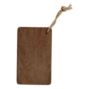 Planche à découper en acacia véritable, facile à nettoyer, non toxique, durable, avec poignée en corde, écologique, passe au lave-vaisselle, pour une utilisation sur le comptoir de cuisine - Product Image 1