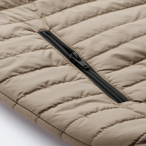 Veste matelassée à capuche pour homme, couleur unie, coupe régulière, coupe-vent, vêtements décontractés d'hiver, fermeture éclair sur le devant - Product Image 3