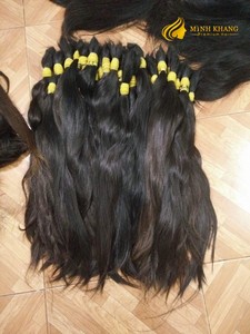 Extensiones de cabello humano Remy virgen 100% cabello liso Rubio natural a granel sin procesar para peinar - Product Image 6
