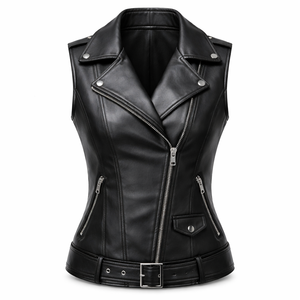 Chalecos de Cuero Sintético Transpirable Personalizados al por Mayor para Mujer - Proveedor OEM y ODM Ecológico para Otoño/Invierno - Product Image 1
