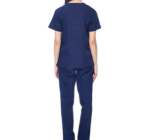 Latest Style Customized Logo Cotton Woven Short Sleeve Jogger Pants Hospital Nurse Uniform <b>Sets</b> Stretchy Nursing <b>Scrub</b> <b>Sets</b> - Product Image 2