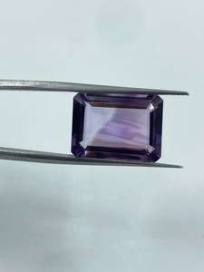 พลอยอเมทิสต์ทรงสี่เหลี่ยมผืนผ้าสีม่วงเข้มธรรมชาติ สำหรับเครื่องประดับสไตล์มินิมอลทันสมัย แหวนเจ้าสาวสุดหรู ราคาขายส่ง - Product Image 3