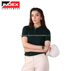 เสื้อโปโลผู้หญิงแบบสั่งทำ ผ้าระบายอากาศดี ผู้ผลิตเสื้อโปโลสุภาพสตรี รับผลิตแบบ OEM และ ODM - Product Image 1