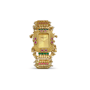 Phulkari Antique Designer Brass Watch Bracelet - Product Image 2