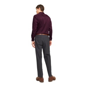Men's Formal Dress Shirt Solid Color Turn-<b>Down</b> Collar Full Sleeve 100% Cotton Anti-Wrinkle Poplin Fabric Autumn Wear - Product Image 2