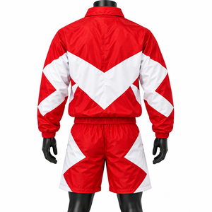 Conjunto de Pantalones Cortos Deportivos con Logotipo Personalizado al por Mayor, Nuevo Conjunto de 2 Piezas, Chaqueta Cortavientos y Pantalones Cortos para Hombre, Servicio OEM - Product Image 6