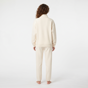 Ensemble de survêtement 2 pièces pour femme, col montant respirant et chaud, coupe ample et ajustée pour le yoga, la course et les activités sportives quotidiennes - Product Image 3