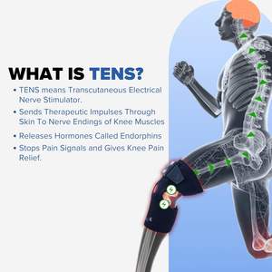 Masajeador de rodilla inalámbrico Campanio CE40 TENS recargable para terapia eléctrica de rodilla, artritis, recuperación de lesiones deportivas, dolor de rodilla - Product Image 2