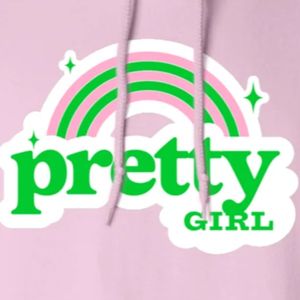 Sudadera con Capucha Rosa con Estampado Gráfico, Sudadera de Felpa Suave de Manga Larga, Top con Capucha Informal, Ropa de Calle a la Moda, Sudadera Cálida para Mujer - Product Image 6