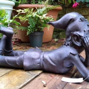 Escultura de Hada de Bronce de Tamaño Real para Manualidades, Decoración de Jardín y Eventos - Product Image 3