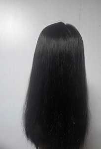 Topper de cheveux humains brésiliens Remy brun clair pour femmes, haute densité 150%, sans nœuds, 20 pouces, longueur moyenne, sans colle pour la base - Product Image 5