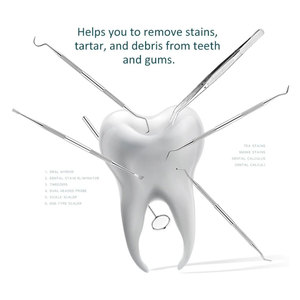 Grattoir à tartre dentaire en acier inoxydable de qualité médicale, outil professionnel de nettoyage des dents, détartreur dentaire, plaque dentaire, vente en gros - Product Image 4