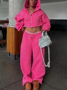 Conjunto de Sudadera con Capucha y Pantalones Deportivos Personalizados con Logotipo para Mujer, Chándal de Dos Piezas, Pantalones Deportivos y Sudadera con Capucha, Sudaderas con Capucha para Mujer - Product Image 6