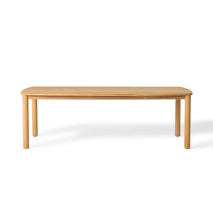 Table à manger en teck massif, style tropical, pour extérieur, jardin, terrasse, balcon, villa, hôtel, résistant aux intempéries - Product Image 1