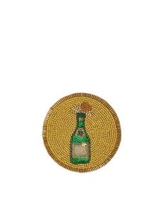 CRYSTAL CRAFT Posavasos de lona duradero con cuentas de semillas, bordado a mano con diseño de cara de gato, para bebidas - Product Image 3