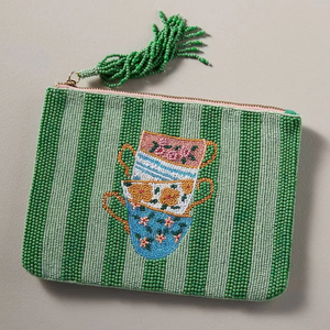 Mini sac à perles Seed Bead CUP, porte-monnaie perlé fait main d'Inde, pochette à monnaie par AFZA ENTERPRISES - Product Image 1