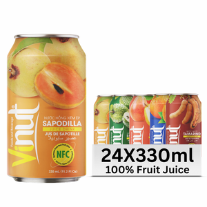 Sapodilla JUICE vinut Refreshing 330ml เครื่องดื่มปราศจากน้ำตาลเวียดนามราคาโรงงานผลิตฉลากส่วนตัว - Product Image 1