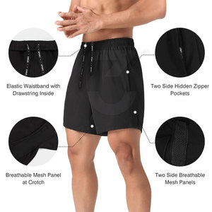 Pantalones Cortos Deportivos para Hombre, Estilo Urbano Moderno, Tejido Transpirable, Elástico, Corte Holgado, Nuevo, Precio Razonable - Product Image 6