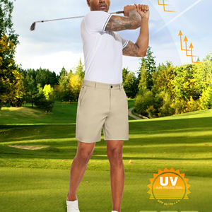 Men's Solid Color Golf <b>Shorts</b> Custom Logo Printed Quick Dry Moisture Wicking Workout Made Polyester Casual Style <b>Shorts</b> - Product Image 6