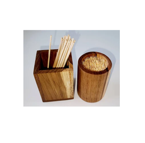 Caja de Almacenamiento Portátil de Bambú para Palillos de Dientes, Dispensador de Palillos de Dientes de Bambú, Estuche para Palillos de Dientes - Product Image 5