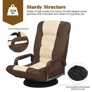 Sedia da Gaming Ergonomica Girevole a 360 Gradi con Schienale Pieghevole e Regolabile - Product Image 5