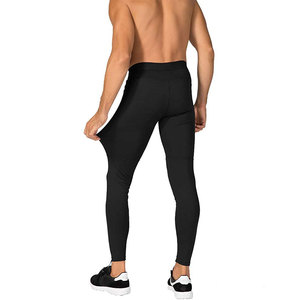Leggings de sport pour hommes, pantalons de compression respirants pour la course à pied et la musculation, en nylon et élasthanne - Product Image 3