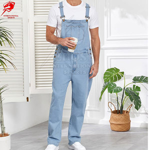 Best Selling <b>Men</b> Jeans <b>Overall</b> Loose Fit Functional Pocket Design Soft Fabric Stylish Everyday Lifestyle Clothing - Product Image 5